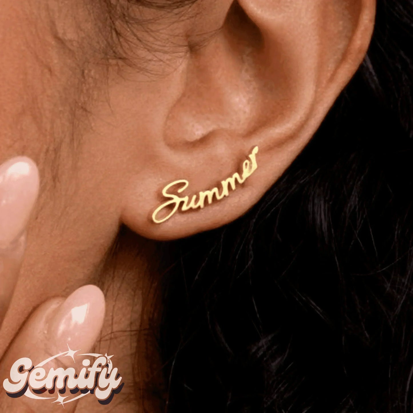 Cute Custom Alloy Earrings 2pcs - Gemify