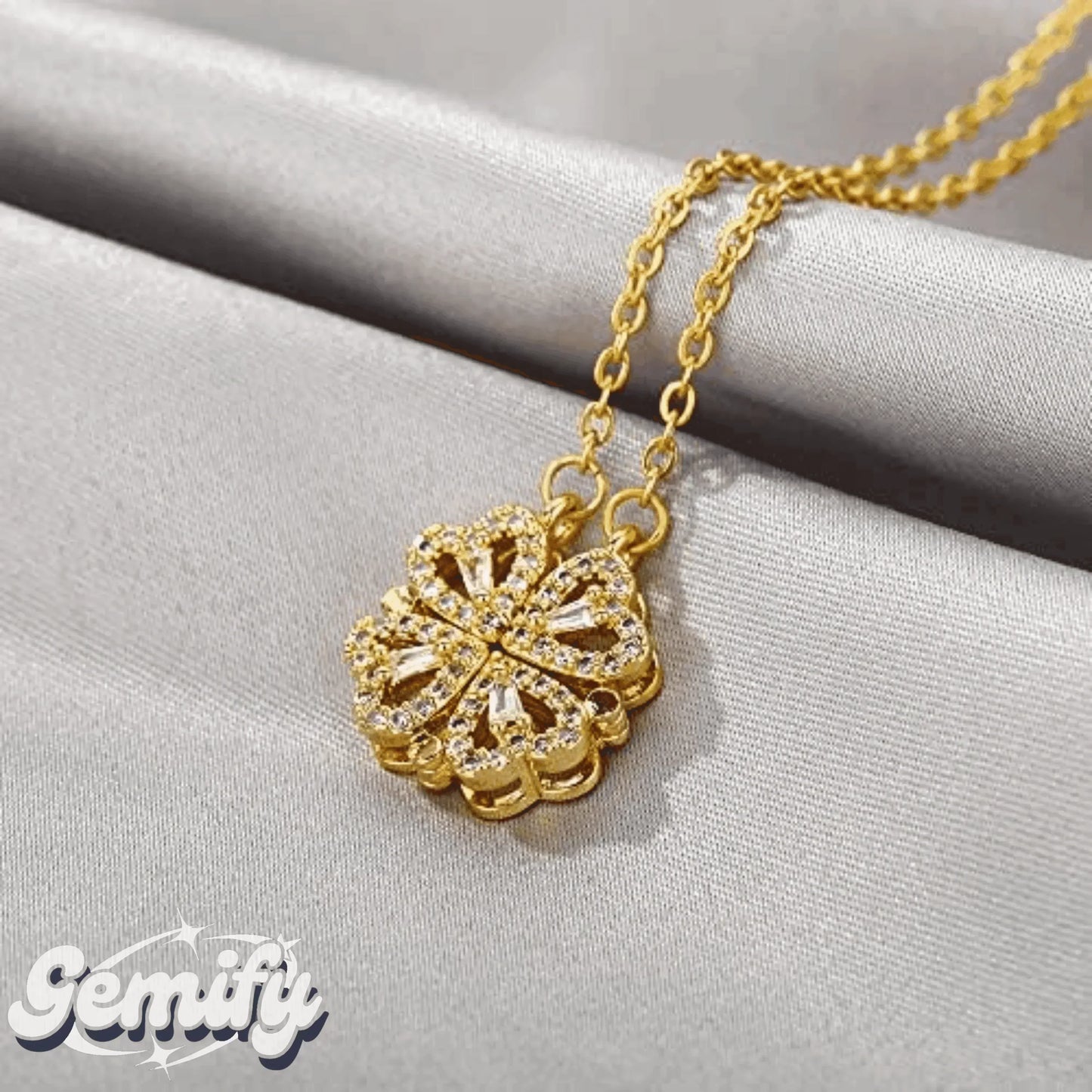 Forever rose - Luck Heart Necklace - Gemify