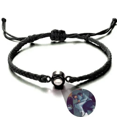 Gemify™ Ancle bracelet Black+Black The Magic Lens Photo Bracelet
