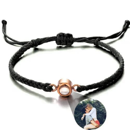 Gemify™ Ancle bracelet Black+Rosegold The Magic Lens Photo Bracelet