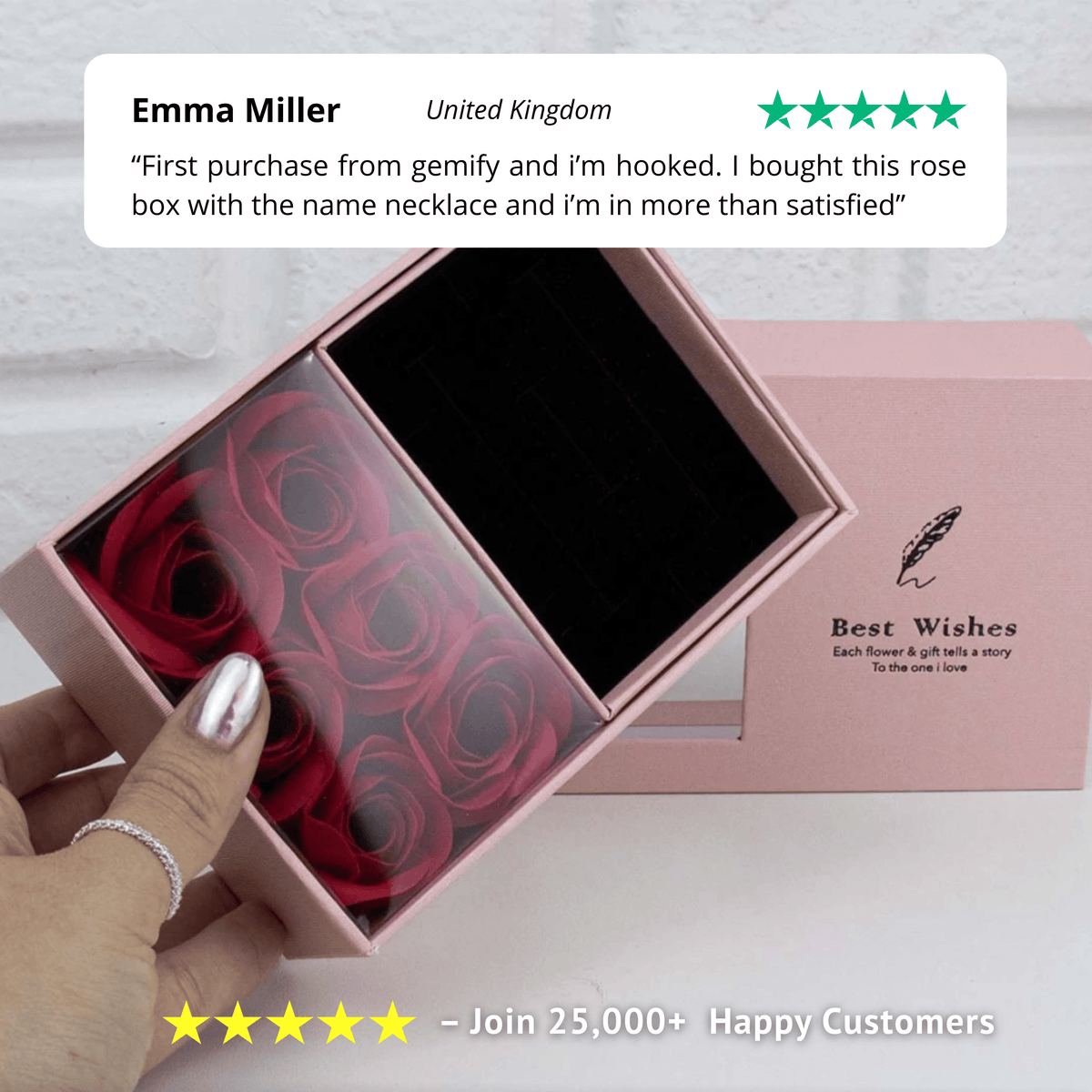 Gemify™ Ancle bracelet Eternal Rose Jewelry Organizer Box