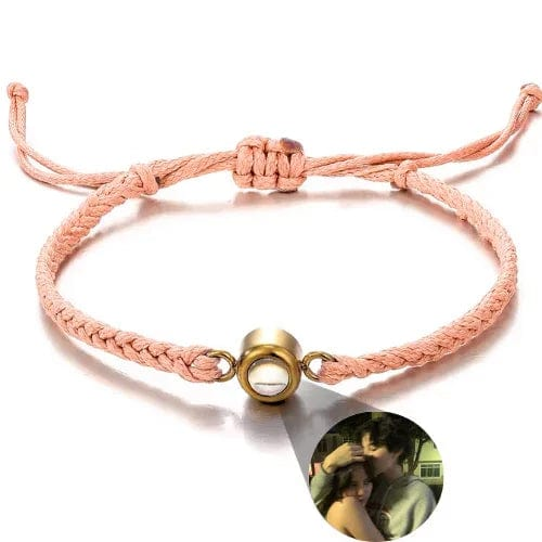 Gemify™ Ancle bracelet Pink+Gold The Magic Lens Photo Bracelet