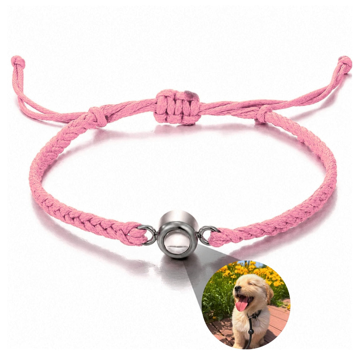 Gemify™ Ancle bracelet Pink+Silver The Magic Lens Photo Bracelet