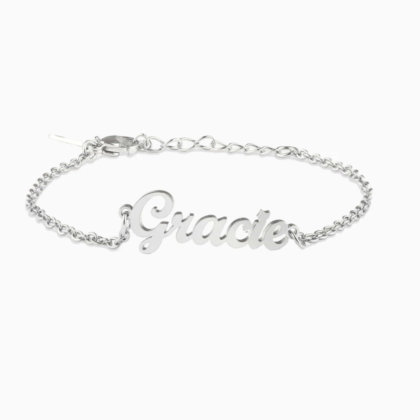 Gemify™ Ancle bracelet Silver Custom Name Bracelet & Anklet Chain