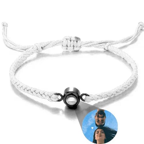 Gemify™ Ancle bracelet White+Black The Magic Lens Photo Bracelet