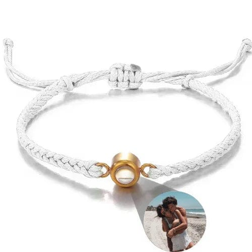 Gemify™ Ancle bracelet White+Gold The Magic Lens Photo Bracelet