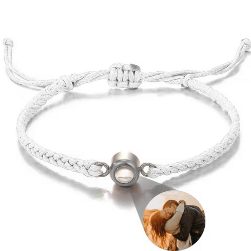 Gemify⢠Ancle bracelet White+silver The Magic Lens Photo Bracelet