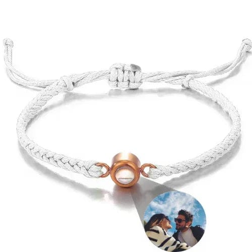 Gemify™ Ancle bracelet Wite+Rosegold The Magic Lens Photo Bracelet