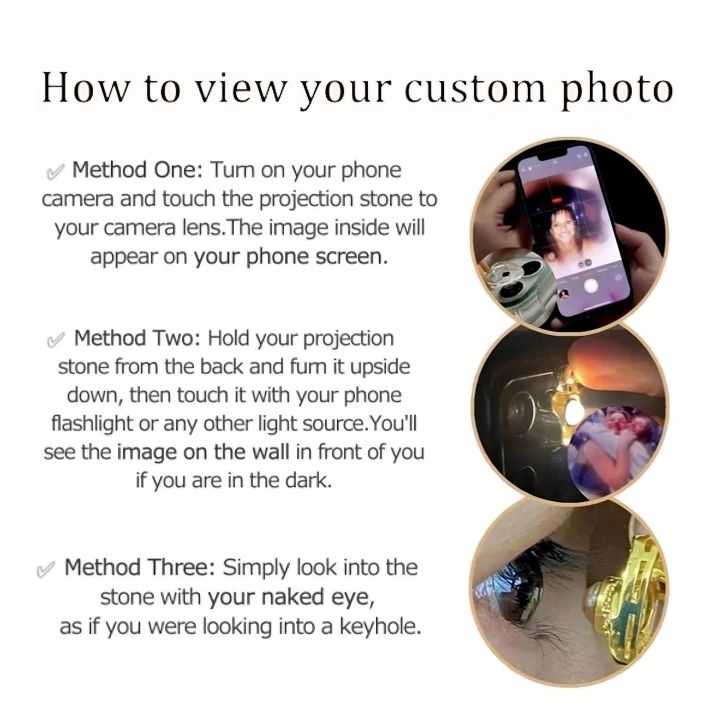 Gemify™ Heart photo bravelet rope Heart Custom Photo Projection Bracelet