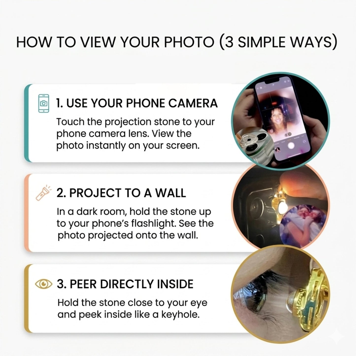 Gemify® Paw necklace + keychain Custom Paw Picture Projection Necklace & Keychain