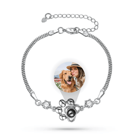 Gemify⢠Pet picture bracelet 1 Custom Paw Picture Projection Bracelet