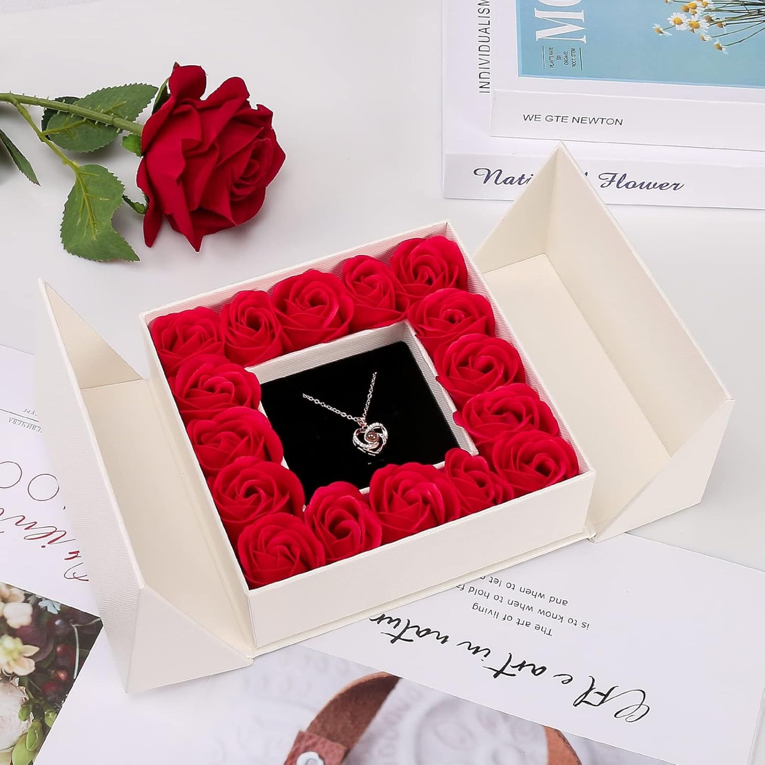 Gemify⢠Rose door gift box Eternal Rose double door gift box