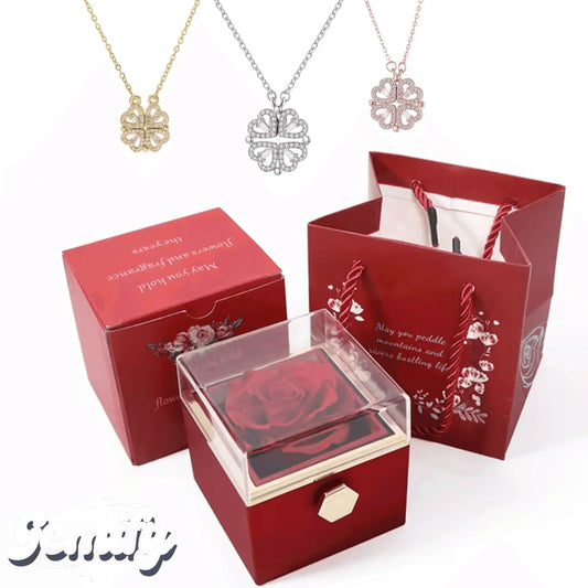 Forever rose - Luck Heart Necklace - Gemify