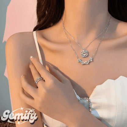 Forever rose - Luck Heart Necklace - Gemify