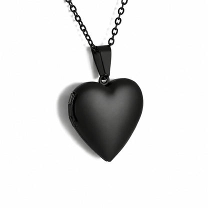 Gemify® Ancle bracelet Black Custom Heart Memory Locket Engraving & Photo Necklace