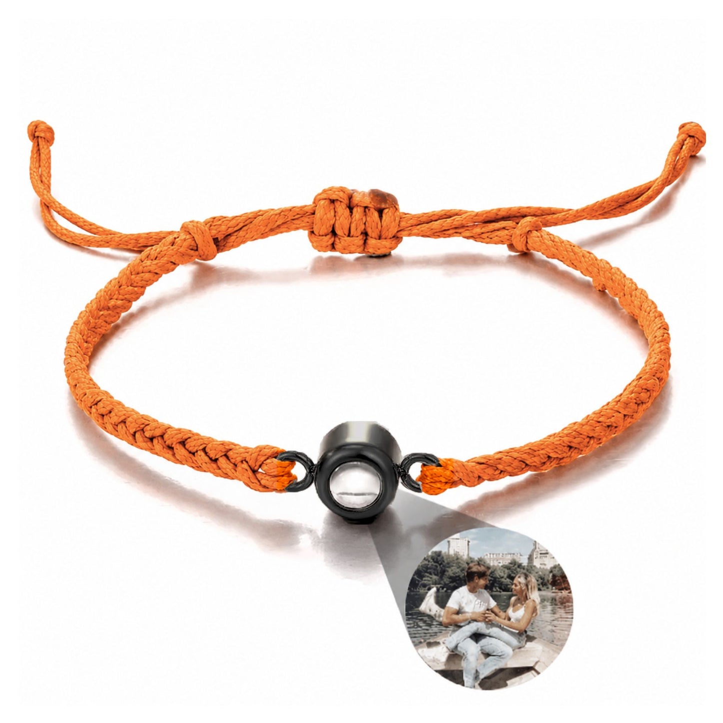 Gemify™ Ancle bracelet Orange+Black The Magic Lens Photo Bracelet