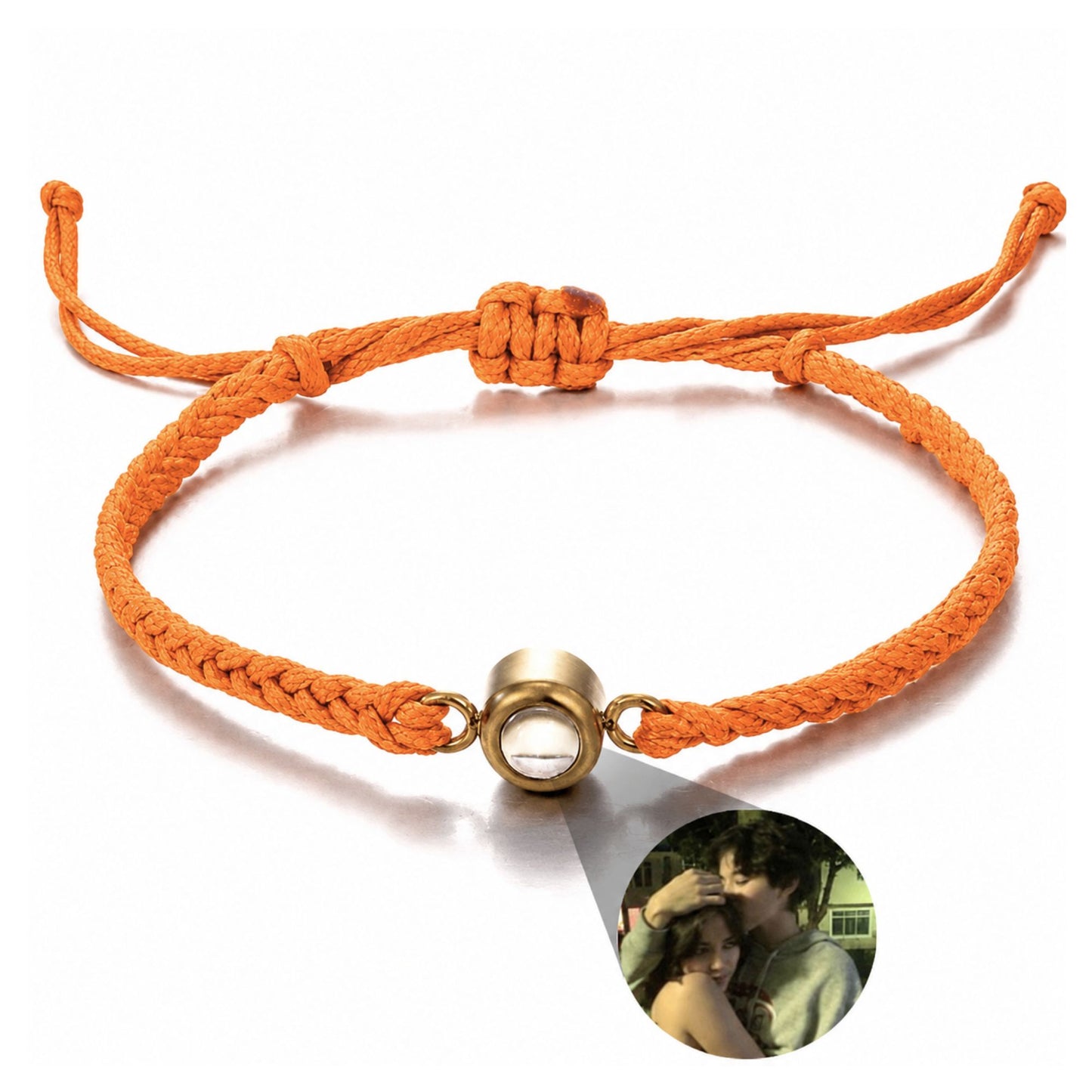 Gemify™ Ancle bracelet Orange+Gold The Magic Lens Photo Bracelet
