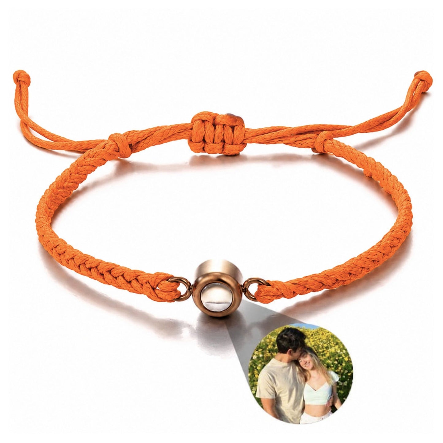 Gemify™ Ancle bracelet Orange+Rosegold The Magic Lens Photo Bracelet