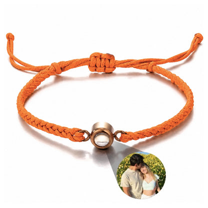 Gemify™ Ancle bracelet Orange+Rosegold The Magic Lens Photo Bracelet