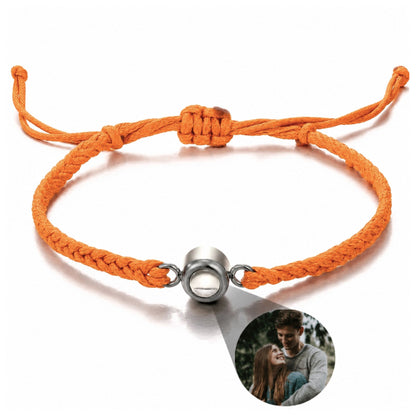Gemify™ Ancle bracelet Orange+Silver The Magic Lens Photo Bracelet