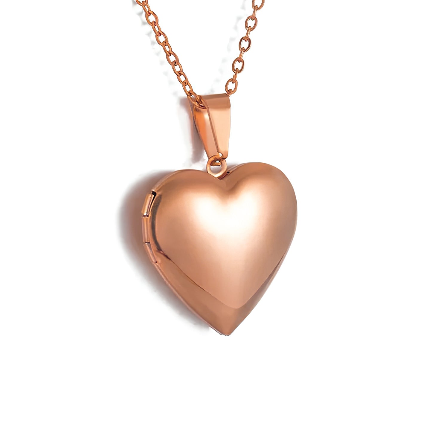 Gemify® Ancle bracelet Rose Gold Custom Heart Memory Locket Engraving & Photo Necklace