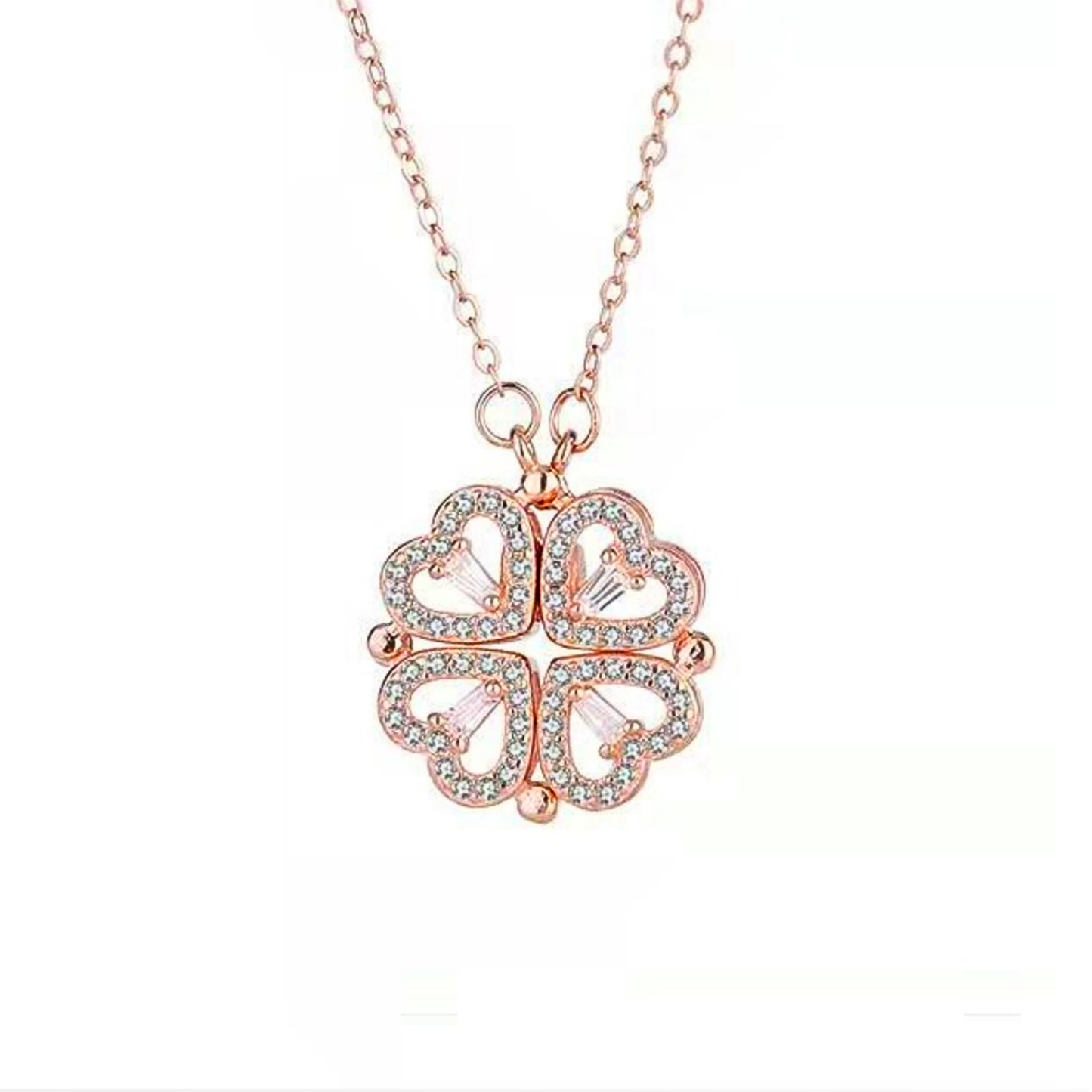 Gemify® Ancle bracelet Rose Gold The Luck Heart Necklace - Forever rose box