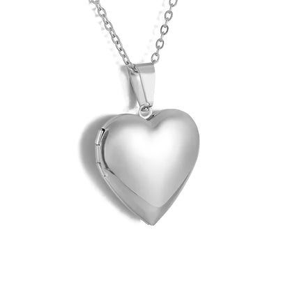 Gemify® Ancle bracelet Silver Custom Heart Memory Locket Engraving & Photo Necklace