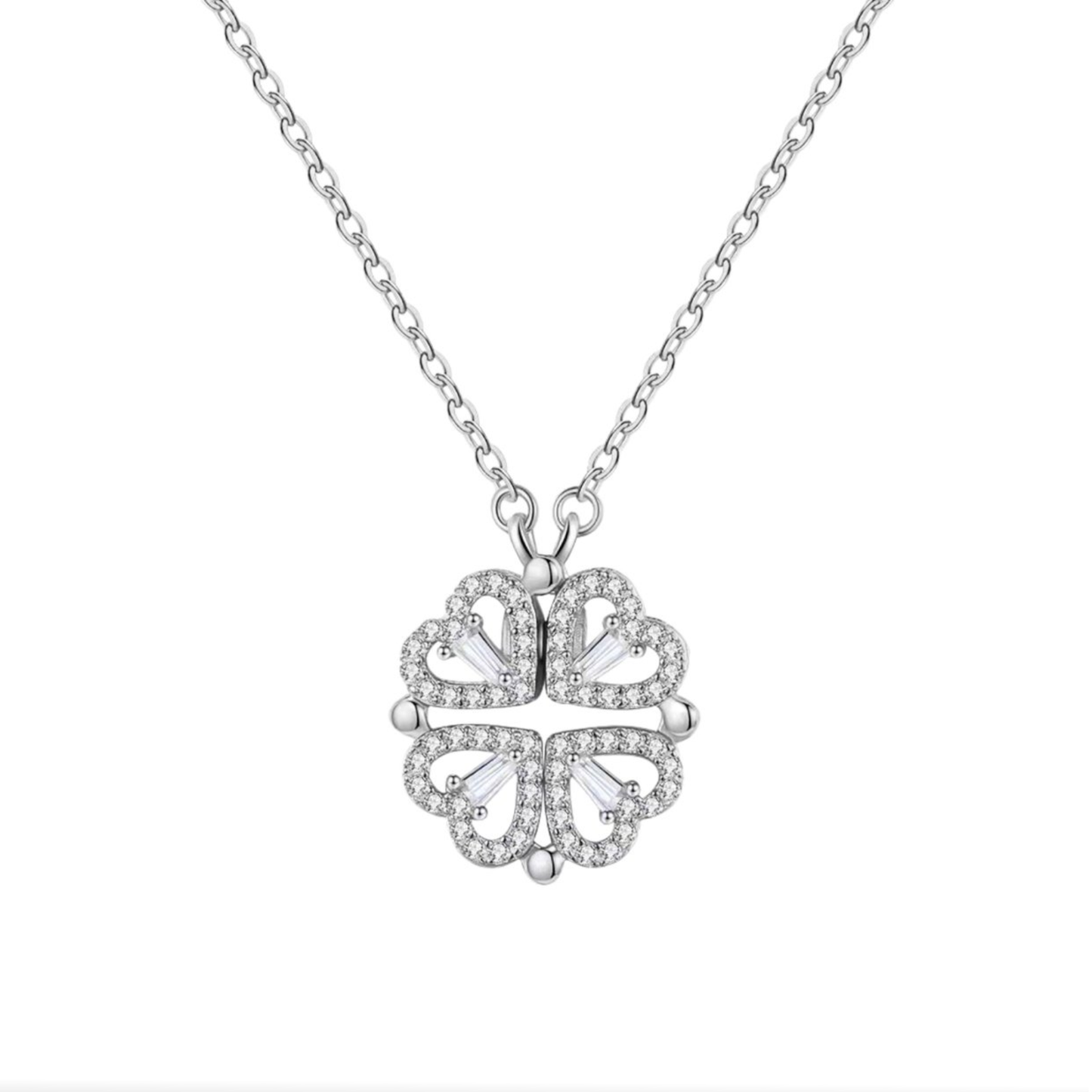 Gemify® Ancle bracelet Silver The Luck Heart Necklace - Forever rose box