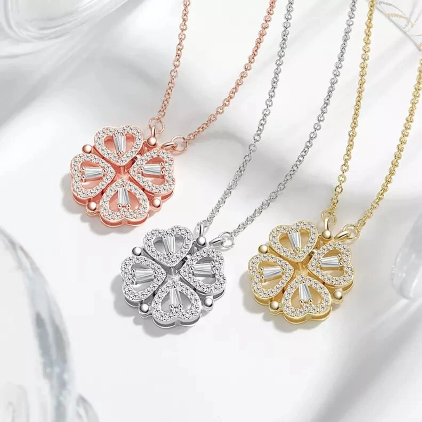 Gemify® Ancle bracelet The Luck Heart Necklace - Forever rose box