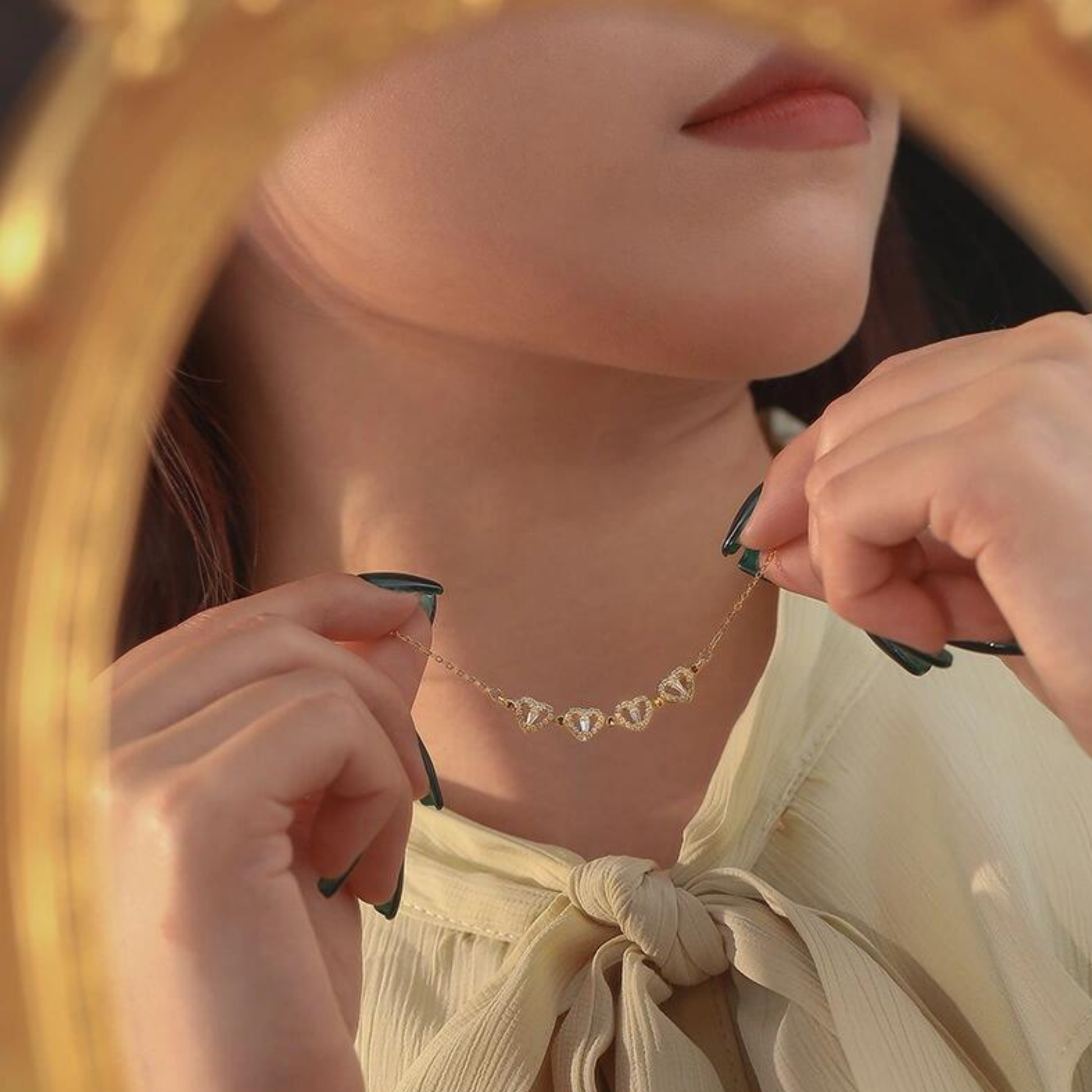 Gemify® Ancle bracelet The Luck Heart Necklace - Forever rose box