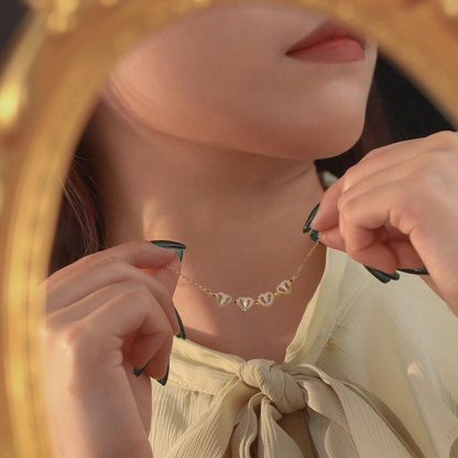 Gemify® Ancle bracelet The Luck Heart Necklace - Forever rose box