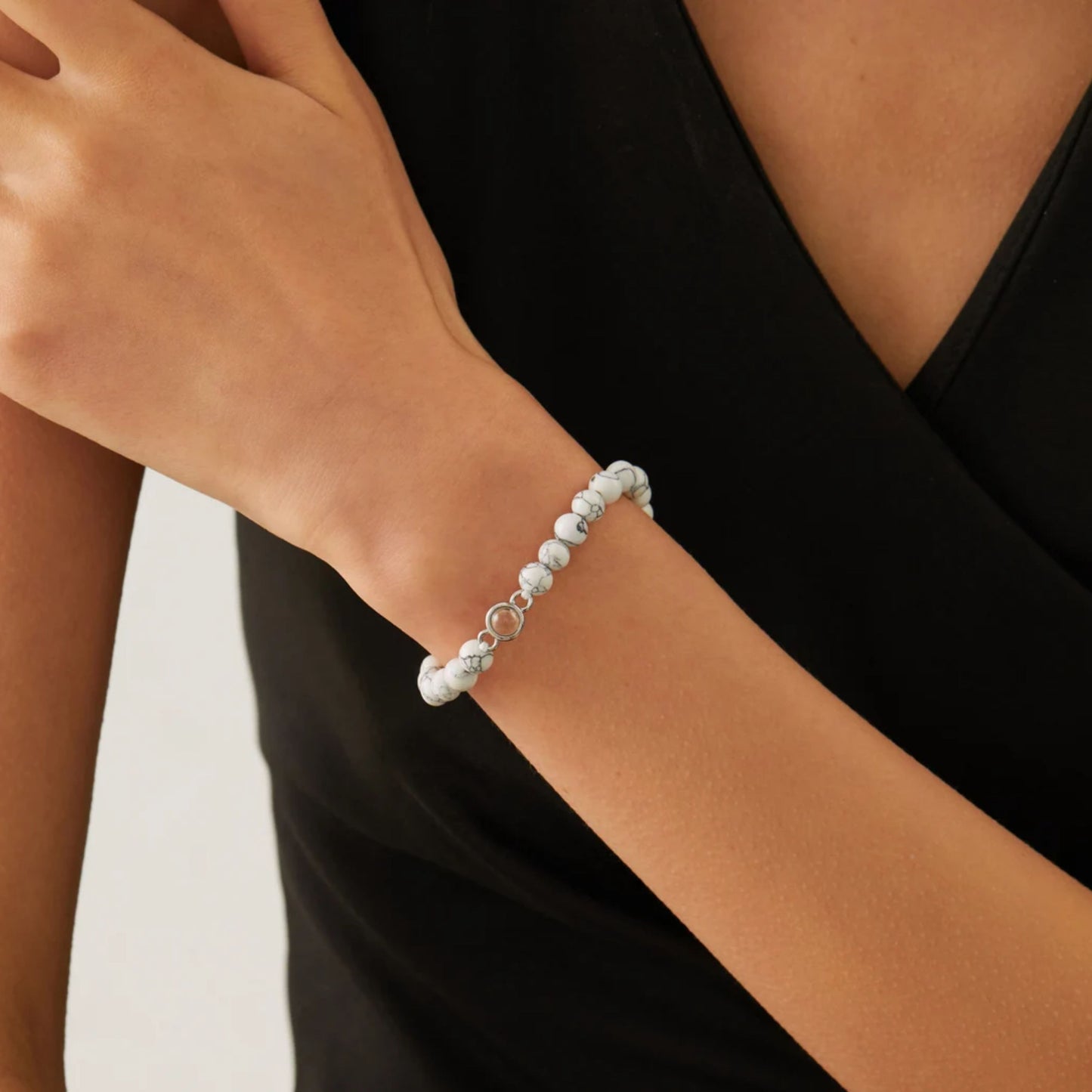 Gemify™ Beads Picture bracelet Natural Stone Photo Projection Bracelet