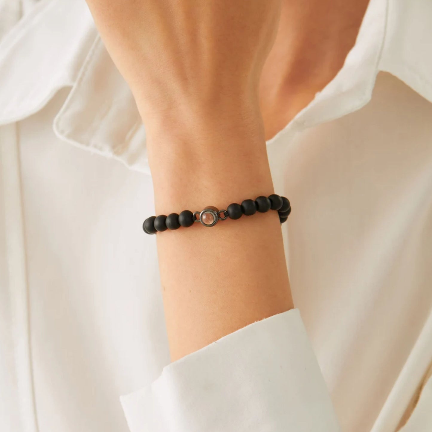 Gemify™ Beads Picture bracelet Natural Stone Photo Projection Bracelet