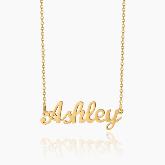GemifyĀ® Chain Gold / 12" + 2" extension Custom Name Necklace