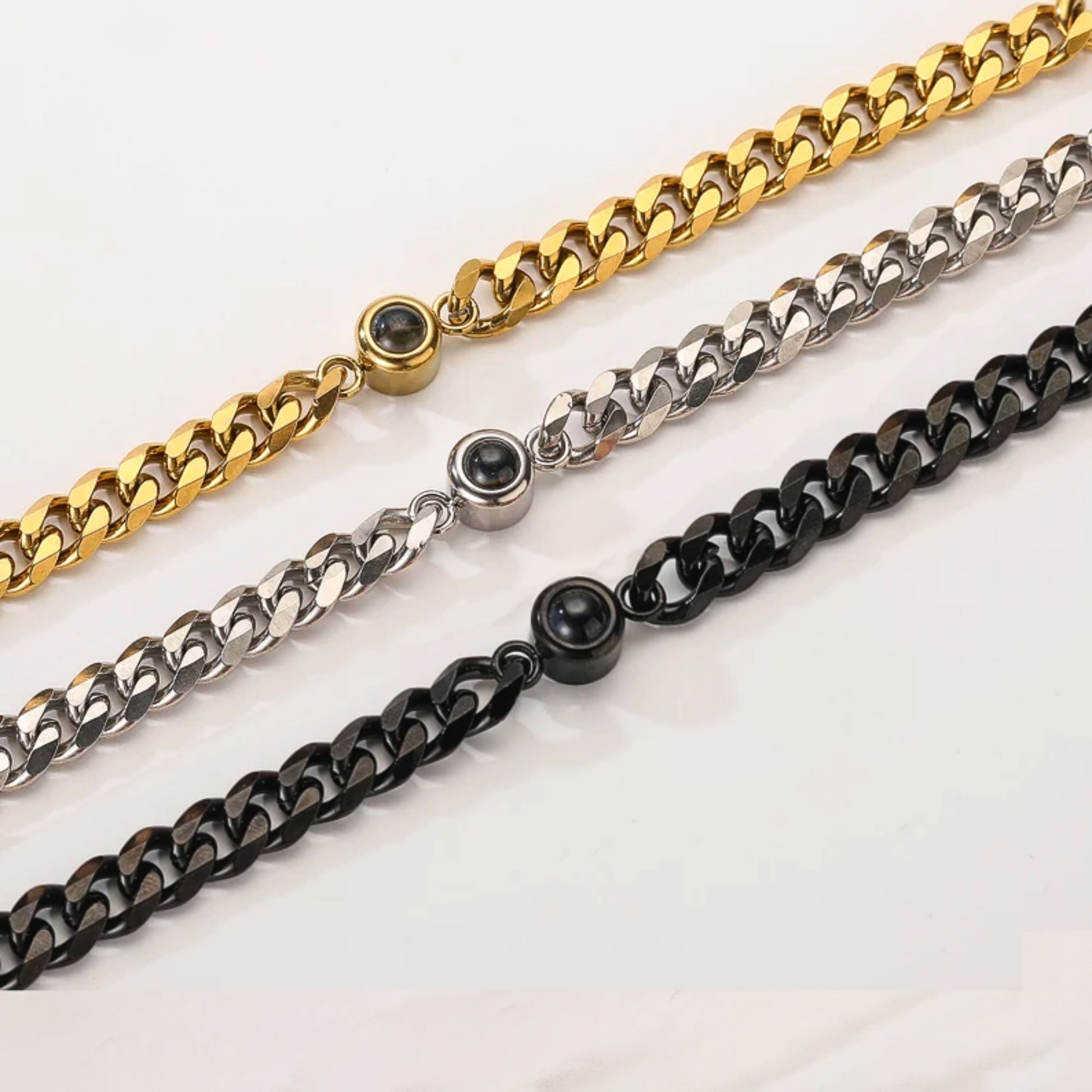 Gemify® Cuban photo pro bracelet Custom Cuban Photo Projection Bracelet