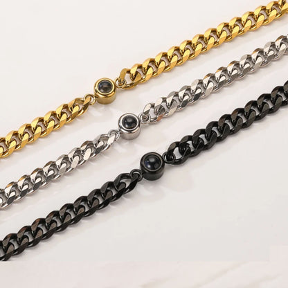 Gemify® Cuban photo pro bracelet Custom Cuban Photo Projection Bracelet