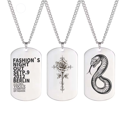 Gemify™ Dog tag Necklace Custom Photo Dog Tag Military Card Necklace
