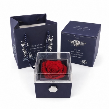 Gemify™ Eternal rose box box Blue Rotating Eternal Rose Box