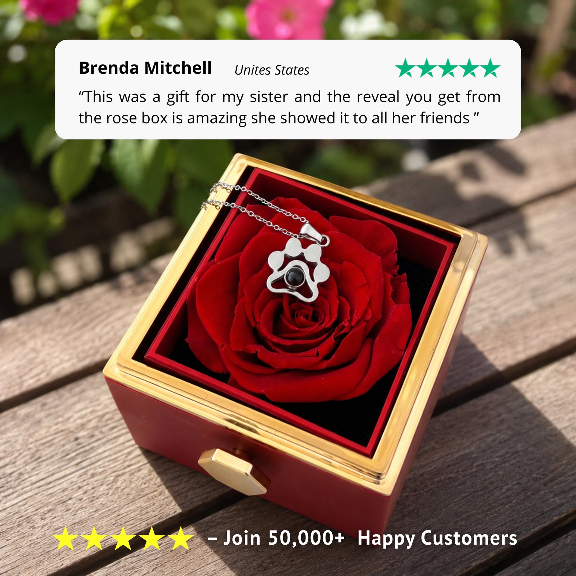 Gemify™ Eternal rose box box Rotating Eternal Rose Box