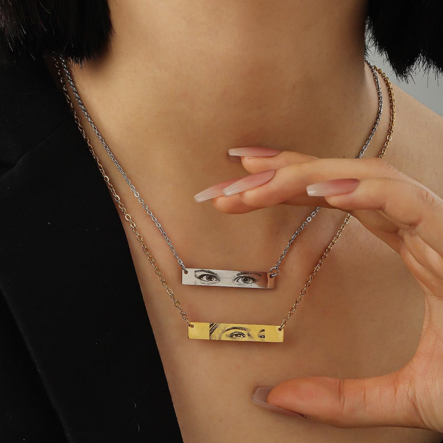 Gemify™ Eyes bracelet necklace Custom Eyes Photo Necklace And Bracelet