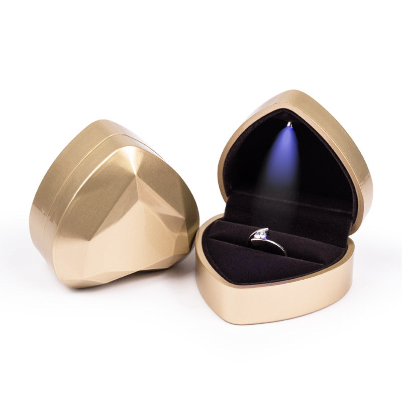 Gemify® Heart jewellry box Gold / A Heart-shaped Jewelry Gift Ring and Pendant Jewelry Box