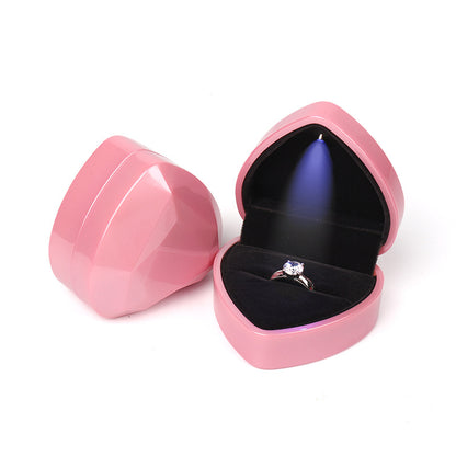Gemify® Heart jewellry box Pink / A Heart-shaped Jewelry Gift Ring and Pendant Jewelry Box