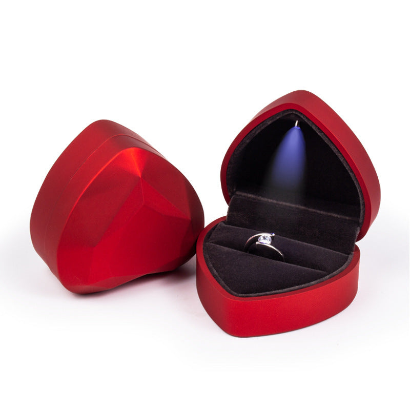 Gemify® Heart jewellry box Red / A Heart-shaped Jewelry Gift Ring and Pendant Jewelry Box