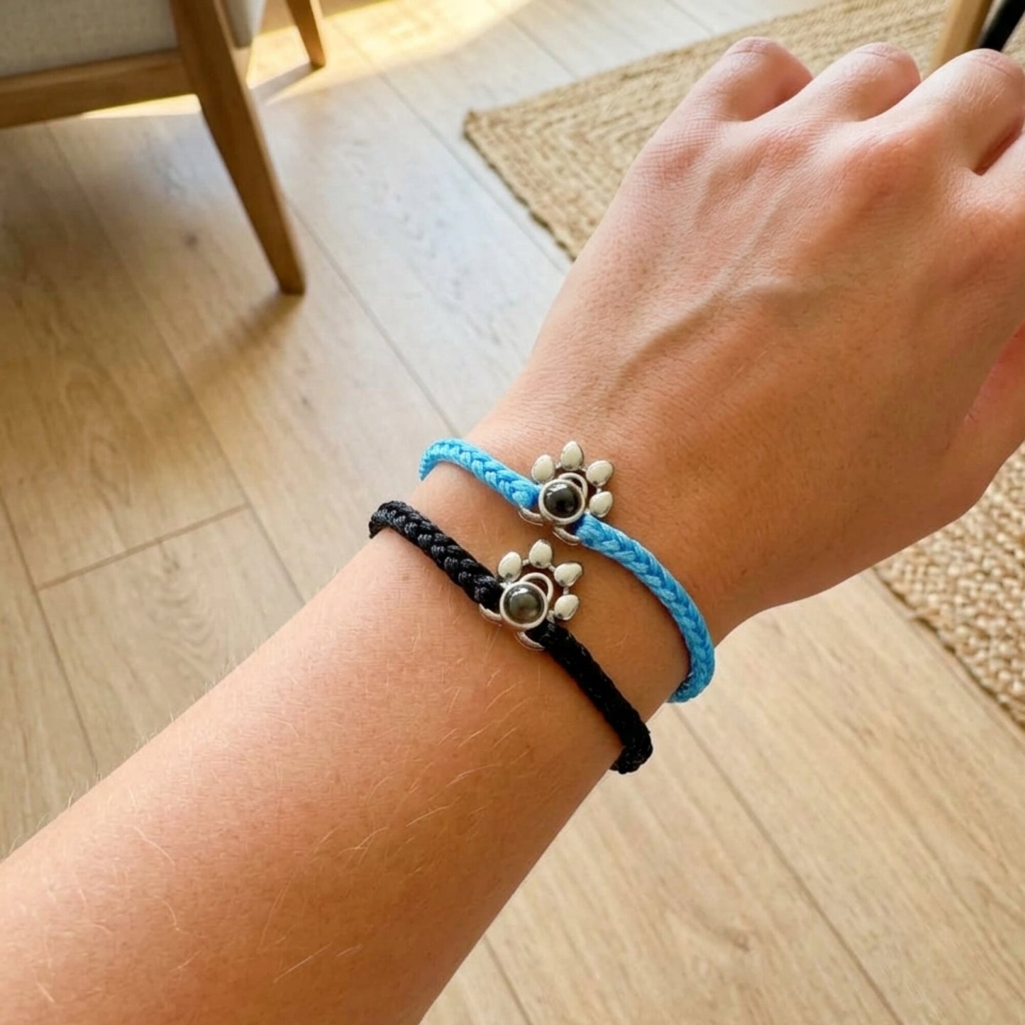 Gemify® Paw bracelet Rope Paw Braided Custom Photo Projection Bracelet