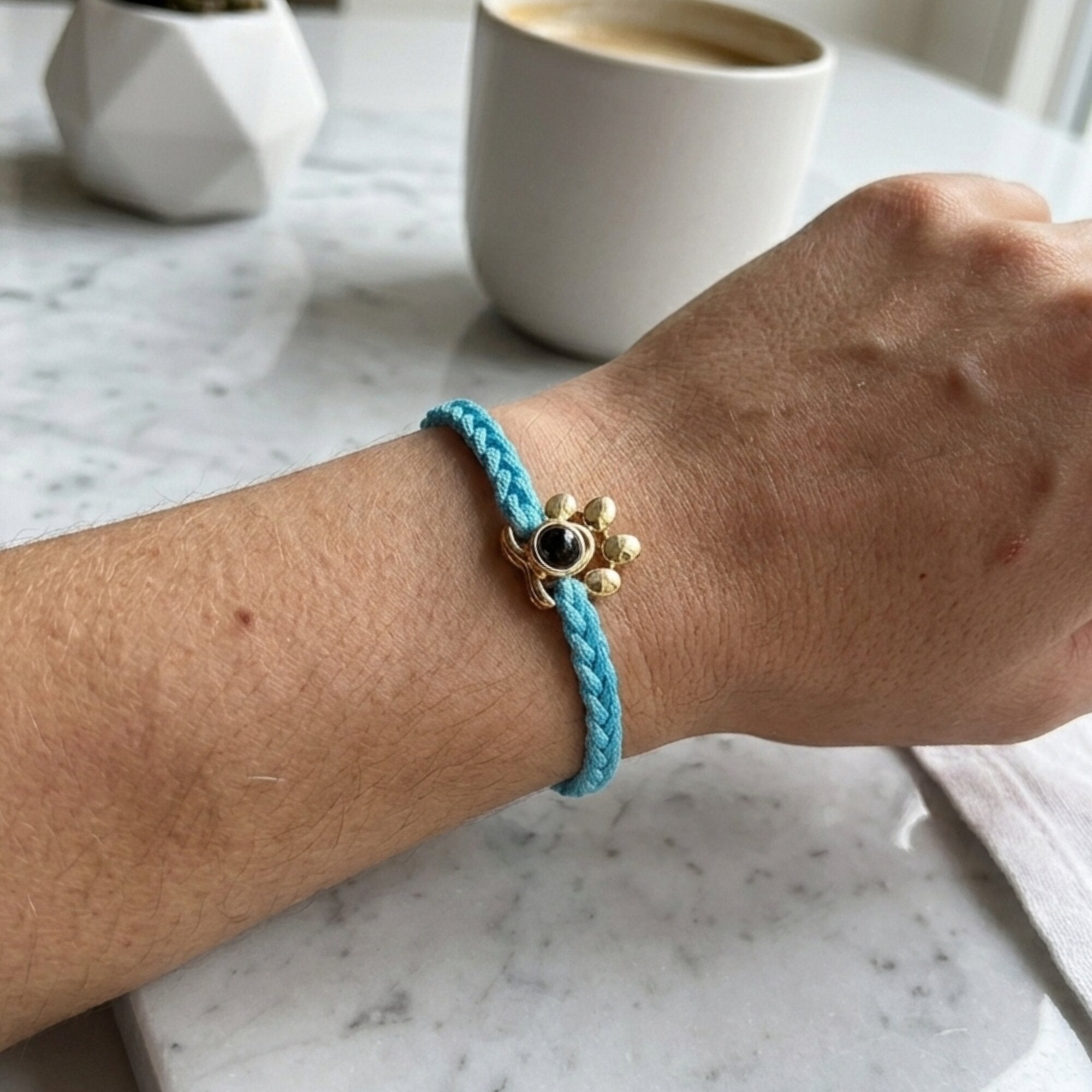 Gemify® Paw bracelet Rope Paw Braided Custom Photo Projection Bracelet