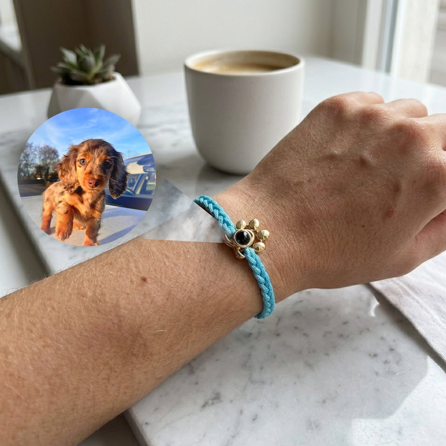 Gemify® Paw bracelet Rope Paw Braided Custom Photo Projection Bracelet