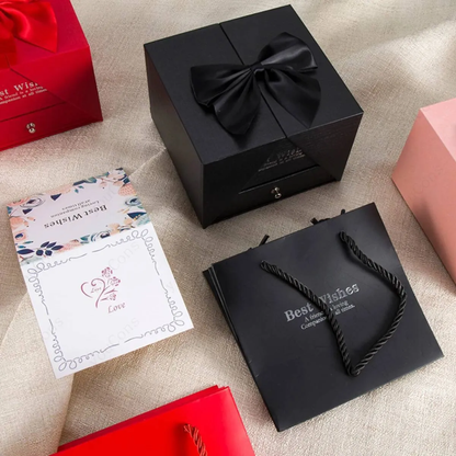 Gemify® Rose cover flap box Eternal Rose Jewelry Packaging Gift Box